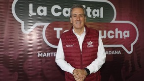 el presidente municipal de puebla pepe chedraui en un evento