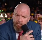 Triple H no pudo llevar de la mejor manera su discurso en el Post Show de Crown Jewel 2025.