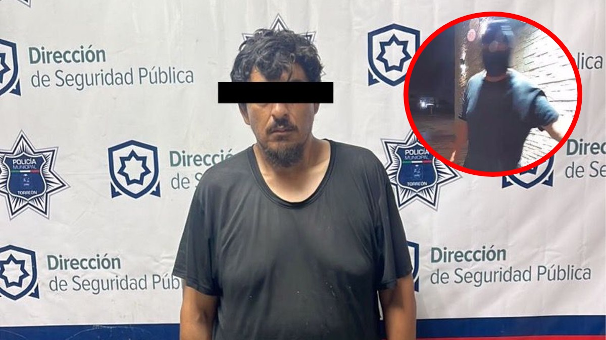 Hombre en calidad de detenido, acusado de presuntamente robar en viviendas de la colonia Magisterio de Torreón Hombre en calidad de detenido, acusado de presuntamente robar en viviendas de la colonia Magisterio de Torreón
