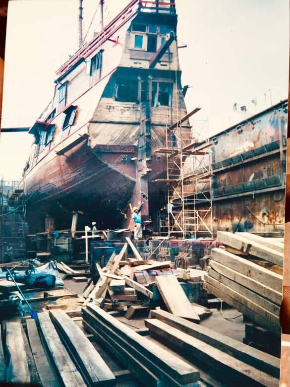 Galeón Marigalante de Puerto Vallarta en construcción