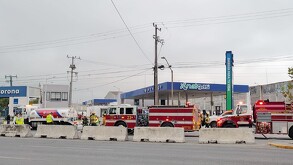 Movilización por explosión en una gasera en avenida Félix U. Gómez en Monterrey