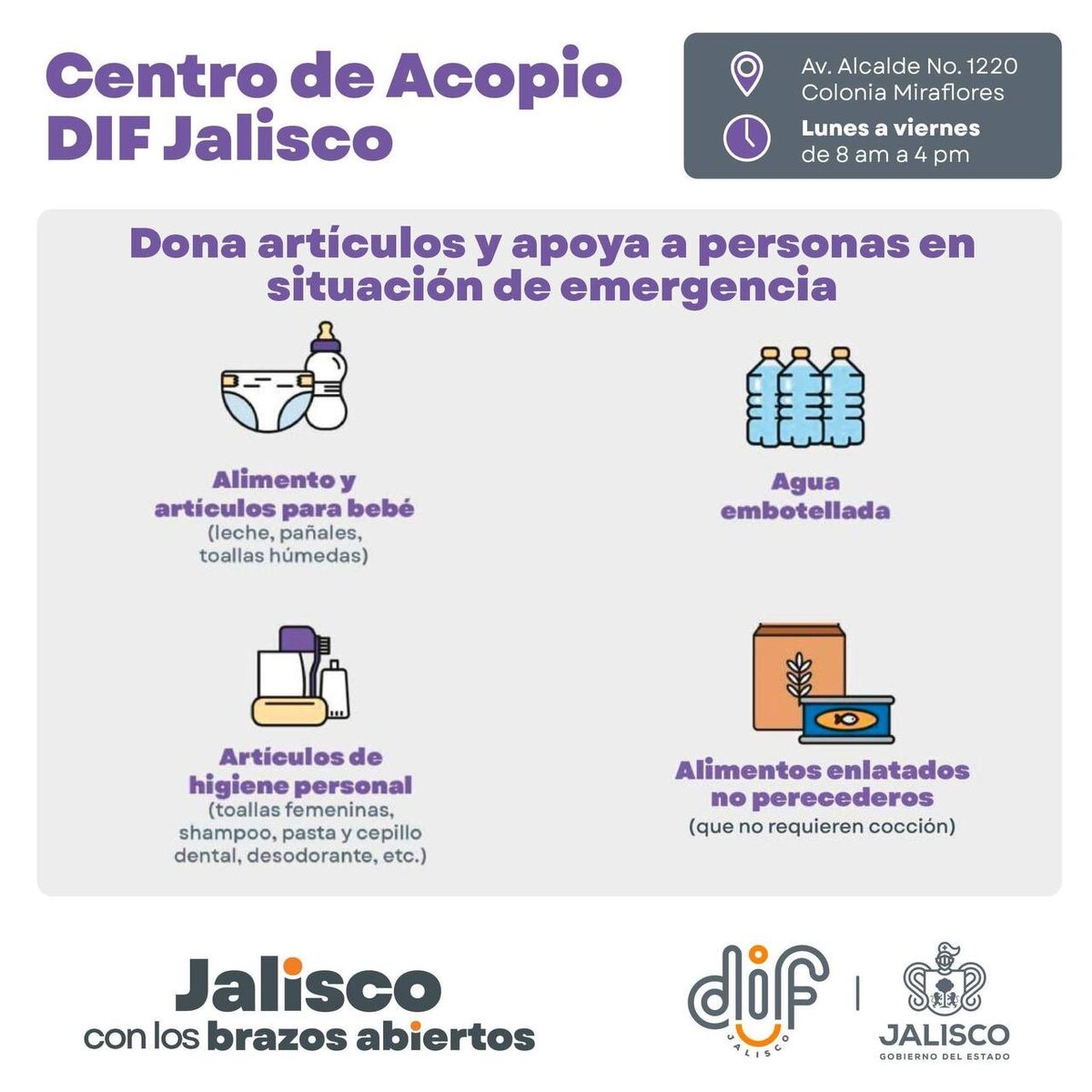 Centros de acopio daños Puerto Vallarta