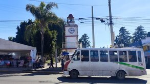 Zócalo de San Francisco Totimehuacán, junta auxiliar de Puebla.
