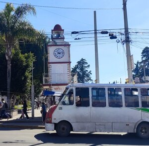 Zócalo de San Francisco Totimehuacán, junta auxiliar de Puebla.