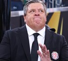 Miguel Herrera en un partido con la Selección de Costa Rica