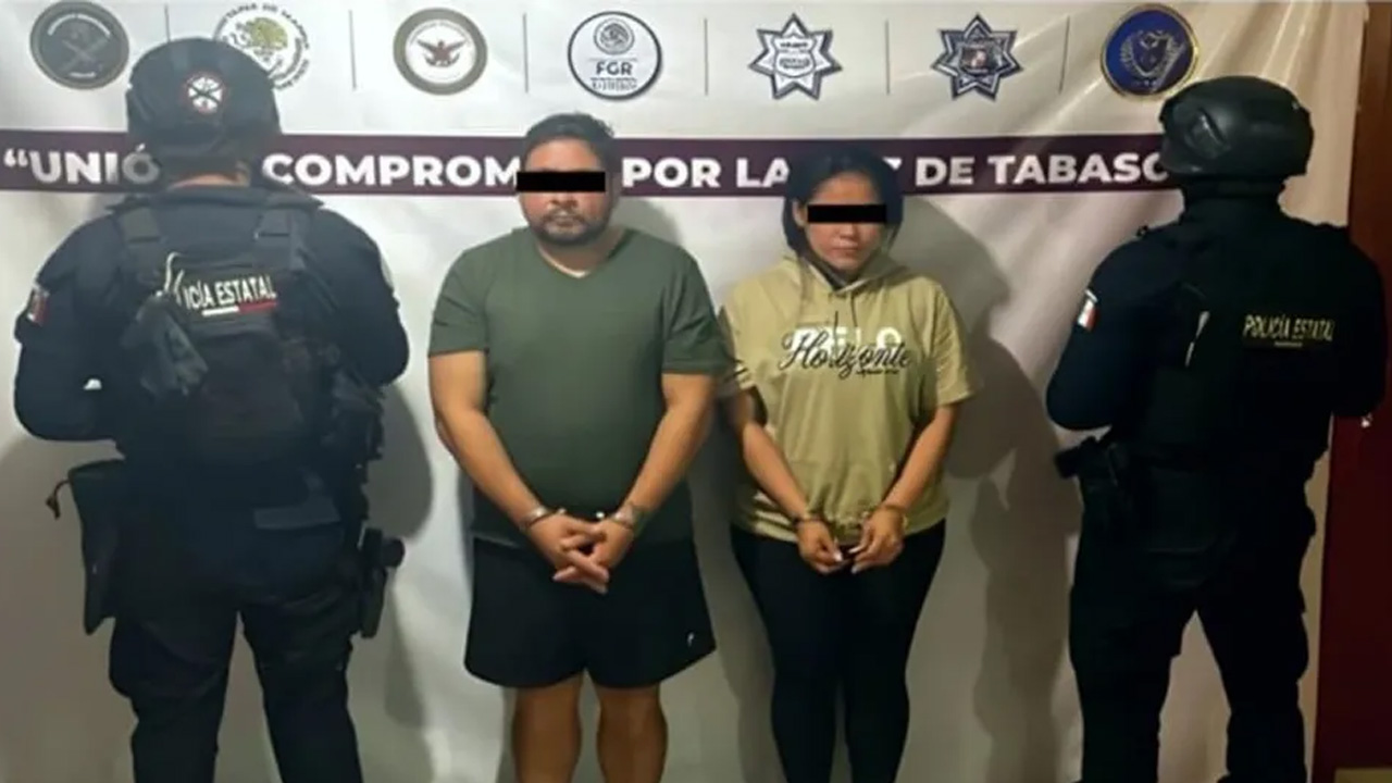 Autoridades capturaron a Humberto 'N', alias 'Beto Coca', y a Luisa Irasema 'N', alias 'La Señora', integrantes de La Barredora.