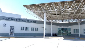 En la imagen se puede ver el Hospital General de Lerdo, en el que fue detectada la bacteria Klebsiella Pneumonie