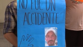 Familiares de Antonio Guzmán, exigen una investigación por su muerte en separos de Nombre de Dios, Durango.