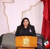 Itzel Castillo en la sesión del Cuarto Informe de Gobierno Itzel Castillo en la sesión del Cuarto Informe de Gobierno