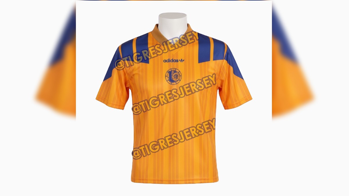 El jersey, con el diseño que Adidas usó en 1992 para algunas selecciones, cuenta con los colores distintivos de Tigres y el escudo del equipo en los 70. El jersey, con el diseño que Adidas usó en 1992 para algunas selecciones, cuenta con los colores distintivos de Tigres y el escudo del equipo en los 70.