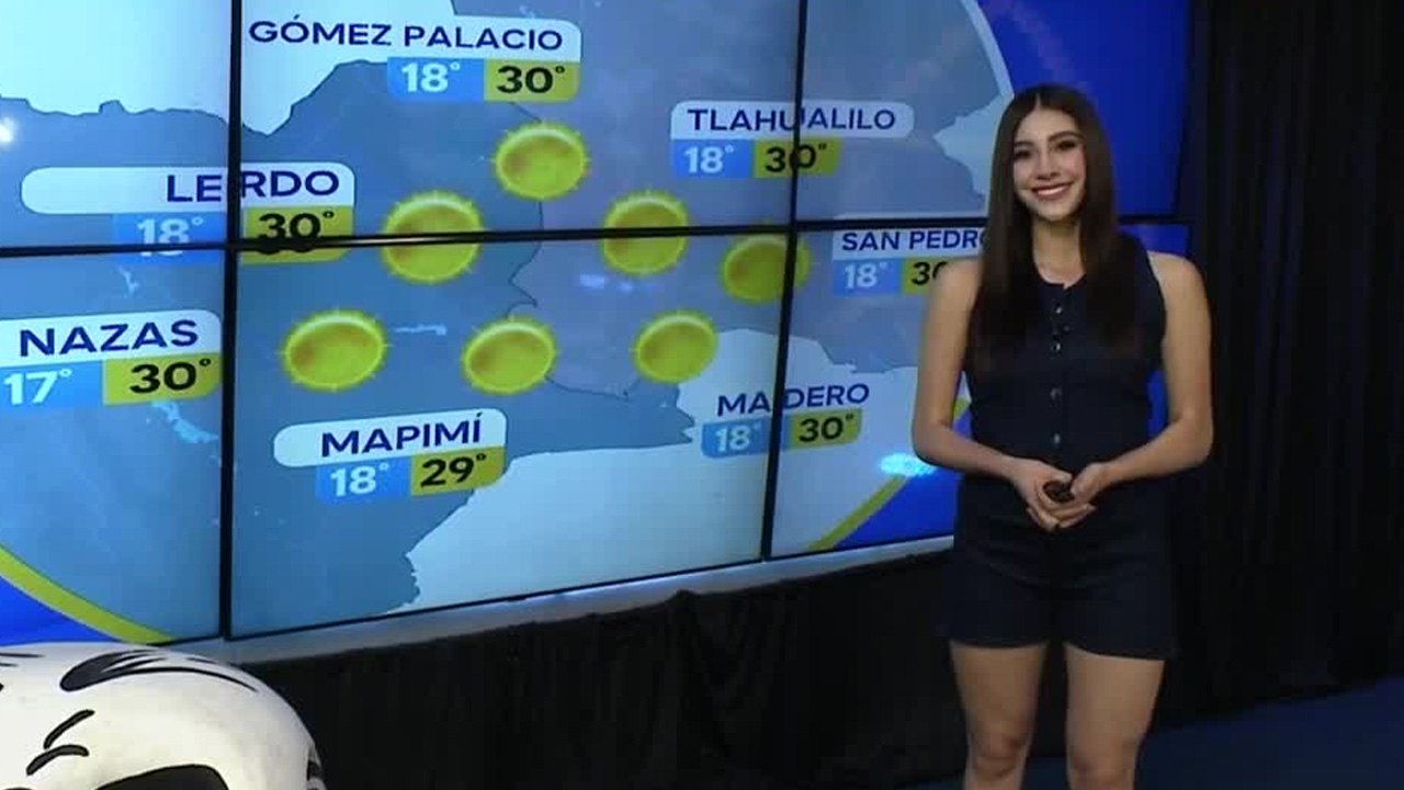 Fanny Ramírez nos da el pronóstico del tiempo en Laguna para este miércoles 15 de octubre de 2025.