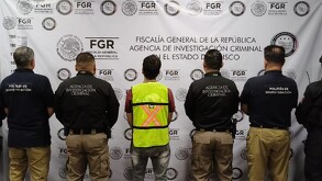 Imágenes de la captura del prófugo de Puente Grande, Rodrigo L con elementos de la FGR
