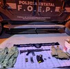 Equipo táctico y armamento asegurado en Teocaltiche por la Secretaría de Seguridad del Estado de Jalisco Equipo táctico y armamento asegurado en Teocaltiche por la Secretaría de Seguridad del Estado de Jalisco