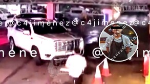 Momento exacto en el que Iván 'N' atacó con un tubo a su compañero de trabajo en estacionamiento de la alcaldía Cuauhtémoc.