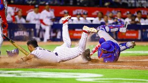 El jugador de Águilas completó una carrera agónica antes de ser atrapado por el Cátcher de Charros.