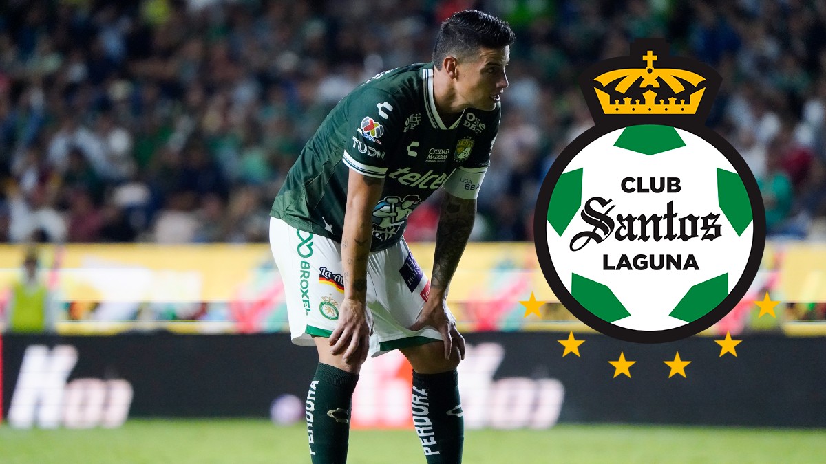 James Rodríguez en un partido con el León James Rodríguez en un partido con el León