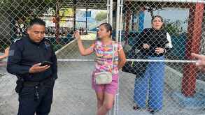 Escuela primaria Profesor Luis Tijerina Almaguer en Guadalupe.