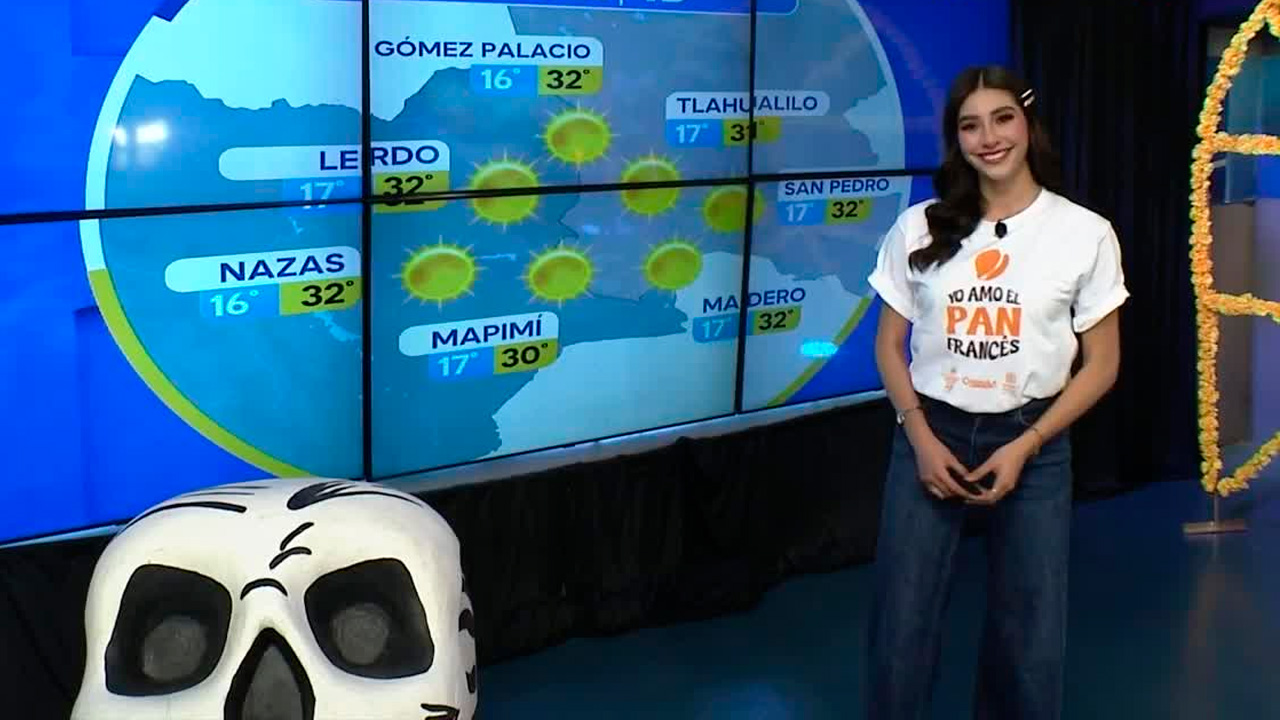Fanny Ramírez nos da el pronóstico del tiempo en Laguna para este jueves 16 de octubre de 2025.