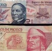 Billetes de 20, 50 y 100 pesos pertenecientes a la antigua generación en México Billetes de 20, 50 y 100 pesos pertenecientes a la antigua generación en México