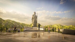 En la Imagen se muestra lo que sería la escultura de San Judas Tadeo en Visca Coahuila