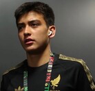 Gilberto Mora con la camiseta de la Selección Nacional de México en la Copa Oro 2025.