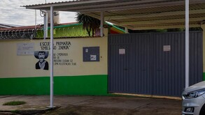 fachada de una escuela afectada por el virus coxsackie en puebla