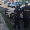 Policía en escena del crimen en calles de Puebla capital. Policía en escena del crimen en calles de Puebla capital.