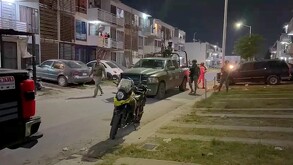 Elementos del Ejército Nacional presentes en el lugar del asesinato en Guadalajara