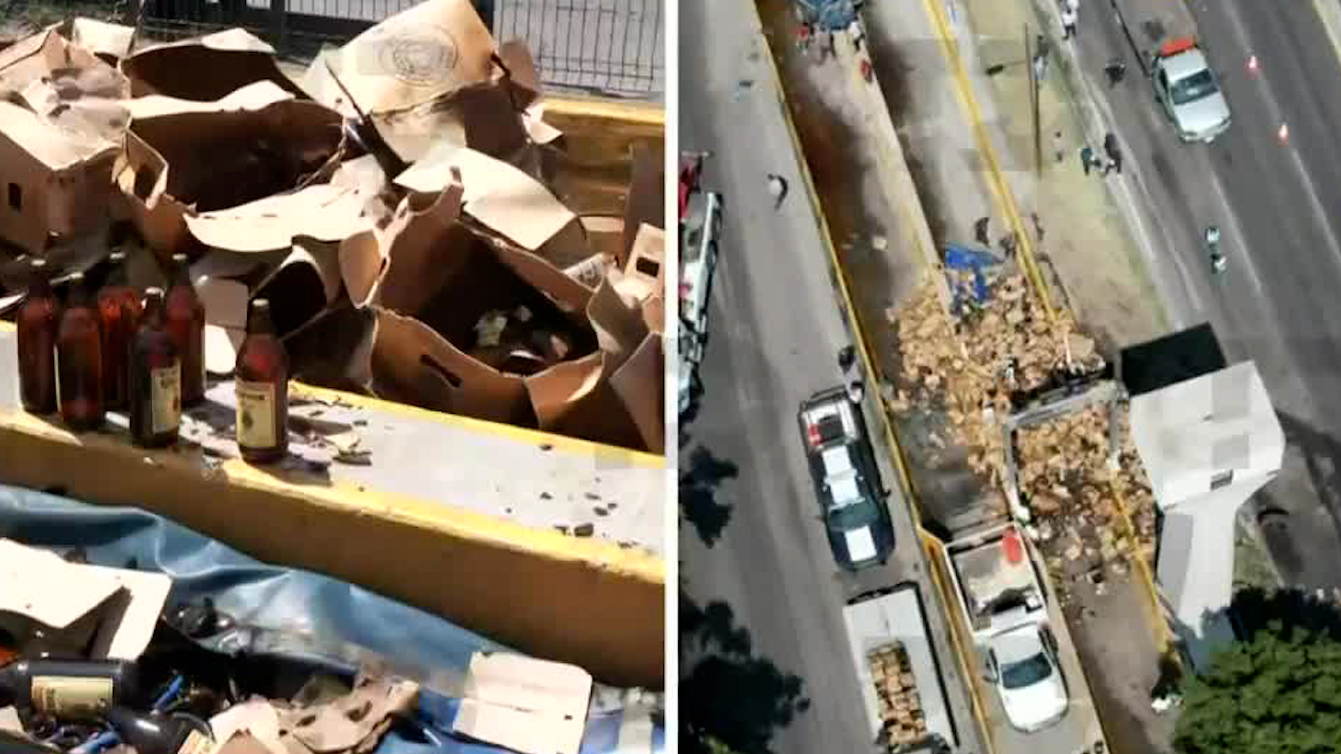 El conductor de la unidad fue atendido por la Cruz Roja por una presunta crisis nerviosa.