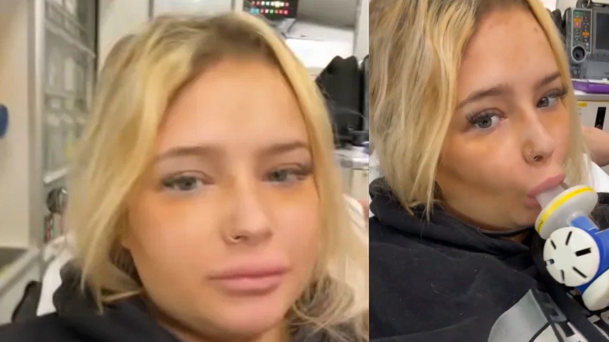 En la imagen aparece Amy Louise siendo trasladada a un hospital. En la imagen aparece Amy Louise siendo trasladada a un hospital.