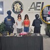 Los presuntos delincuentes fueron identificados como Mía, Heydi y Luis, quien fue trasladado a un hospital
