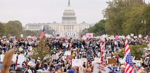 Protesta No Kings en Estados Unidos frente al Capitolio en Washington, D.C. Protesta No Kings en Estados Unidos frente al Capitolio en Washington, D.C.