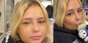 En la imagen aparece Amy Louise siendo trasladada a un hospital. En la imagen aparece Amy Louise siendo trasladada a un hospital.