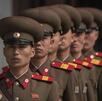 Soldados de Corea del Norte en formación Soldados de Corea del Norte en formación
