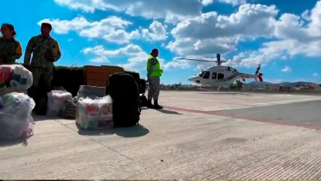 La Secretaría de la Defensa desplegó 100 células de sanidad y transmisiones en Hidalgo para atender a comunidades afectadas por lluvias.