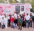 Esteban Villegas y la brigada de apoyo de la Ruta de la Salud