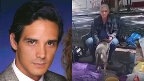Alejandro Landero, actor de la telenovela 'Rosa Salvaje' fue captado viviendo en la calle, foto de cómo lucía antes y como luce ahora.