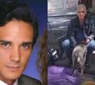 Alejandro Landero, actor de la telenovela 'Rosa Salvaje' fue captado viviendo en la calle, foto de cómo lucía antes y como luce ahora.