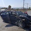 Unidad destrozada tras choque en Torreón. Unidad destrozada tras choque en Torreón.