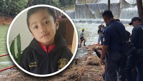 Foto de Liam Tadeo, niño desaparecido tras torrenciales lluvias en Sierra Norte de Puebla.