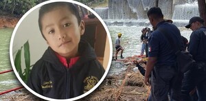 Foto de Liam Tadeo, niño desaparecido tras torrenciales lluvias en Sierra Norte de Puebla.