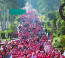 Más de tres mil personas participaron en la Caminata Estatal de Prevención del Cáncer de Mama en Ecatepec.