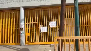 Fachada de la Preparatoria 7 de la Universidad Nacional Autónoma de México (UNAM) tras desalojo del 20 de octubre del 2025.