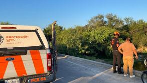 Elementos de Protección de Civil realizaron un operativo de búsqueda en arroyo en Higueras, Nuevo León