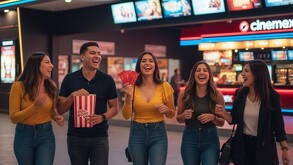 Jóvenes en taquillas de Cinemex