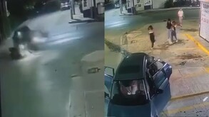 El momento fue captado por un establecimiento de la zona