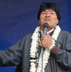 Imagen de Evo Morales durante presentación pública mientras era presidente de Bolivia Imagen de Evo Morales durante presentación pública mientras era presidente de Bolivia