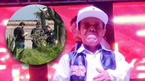 Francisco Pineda Pérez, alias Medio Metro poblano, en un baile sonidero.