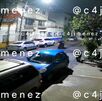 Grabación de una cámara de seguridad en Iztapalapa, donde extorsionadores balearon la casa de un comerciante.