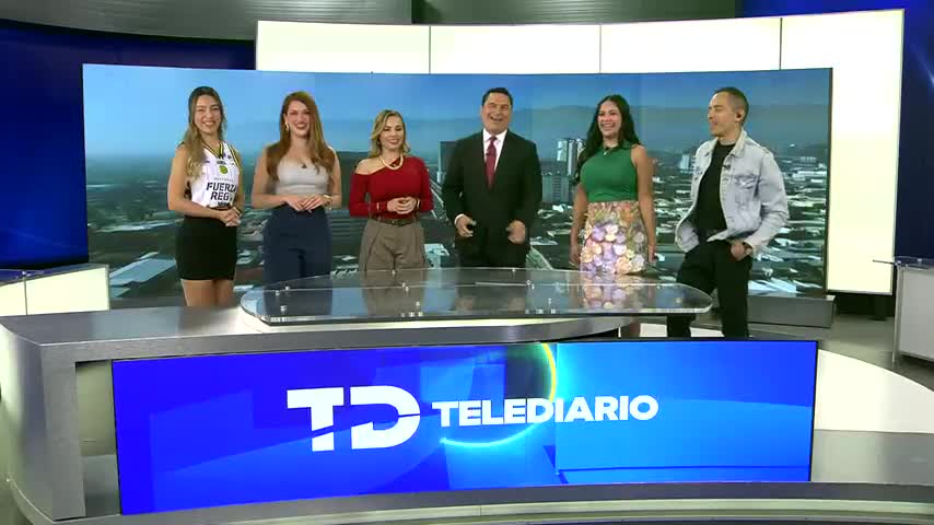 Telediario noticias, programa conducido por Josué Becerra, Zelenny Ibarra y Sandra Sandoval, martes 21 de octubre de 2025.
